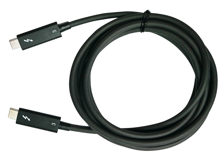 QNAP CAB-TBT320M Thunderbolt 3-Kabel 2m 40Gbit/s Schwarz