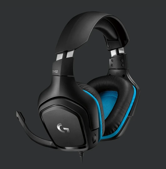 Logitech Gaming Headset G432 USB 7.1 Surround Microfon, schwarz/blau Logitech Gaming Headset G432 USB 7.1 Surround Microfon, schwarz/blau