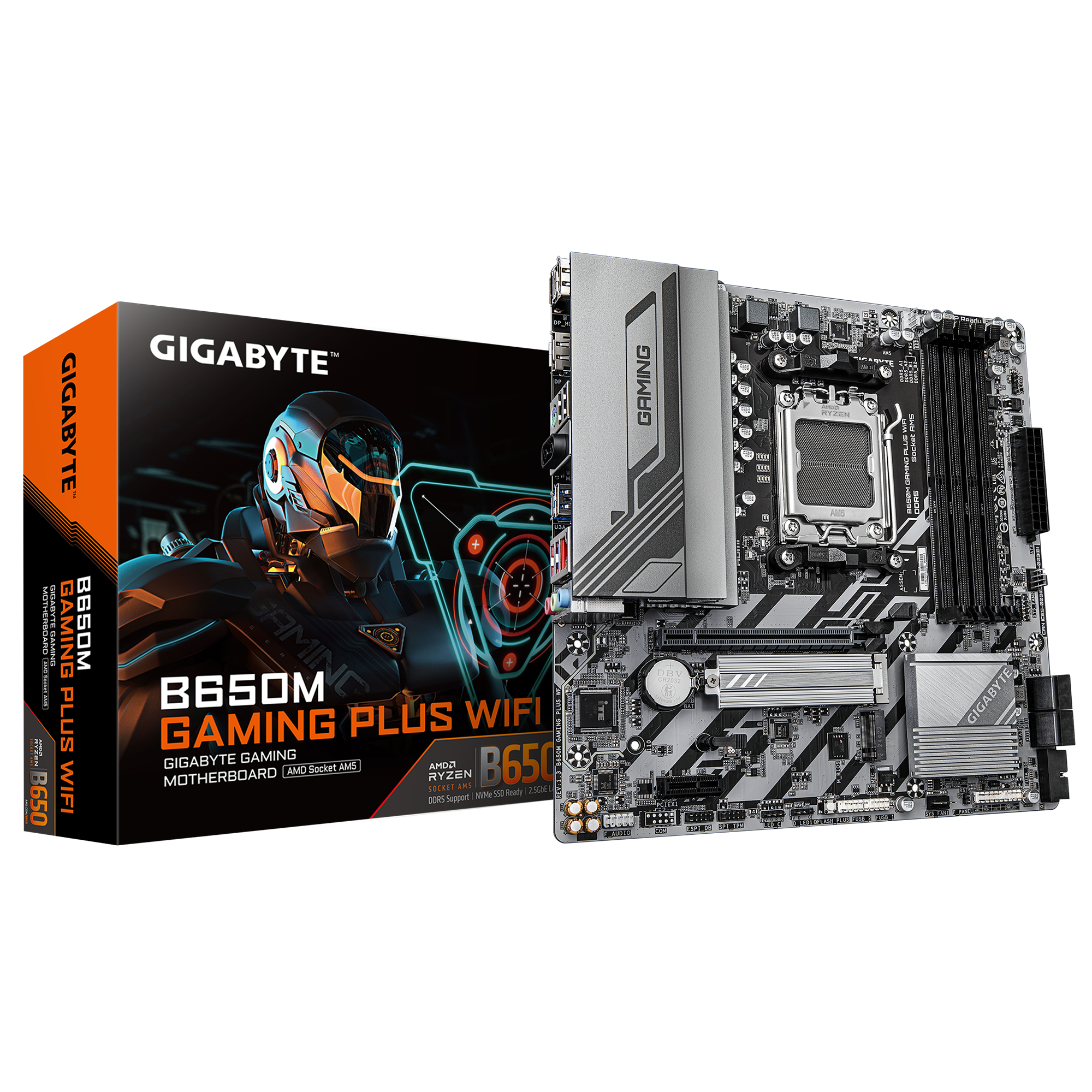 Gigabyte B650M Gaming Plus WiFi 1.3 Socket AM5 4xDDR5 WiFi / HDMI / 2xDP /2xM.2 mATX