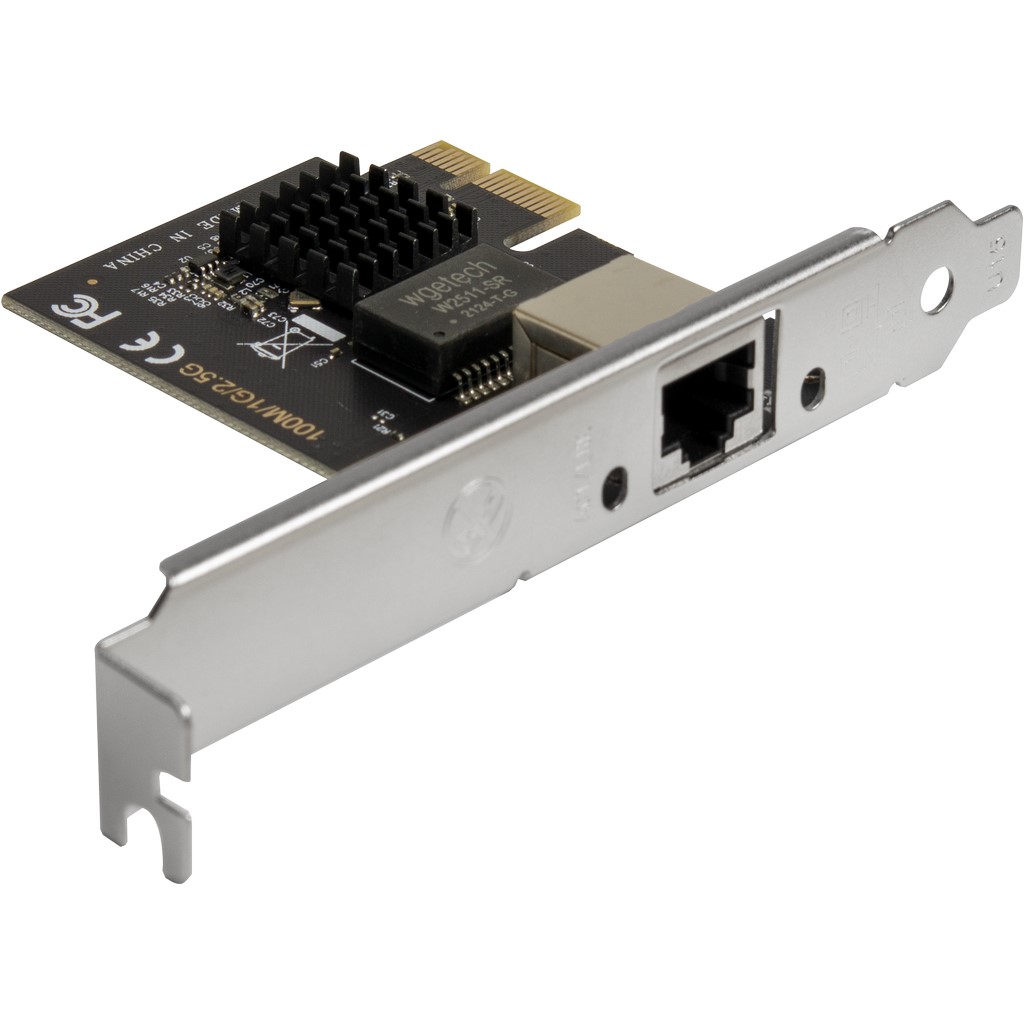 Argus ST-7266 Netzwerkkarte Realtek® Chipsatz RTL8125B 1xRJ/45 bis 2,5 Gigabit, PCIe x1 v2.1 Argus ST-7266 Netzwerkkarte Realtek® Chipsatz RTL8125B 1xRJ/45 bis 2,5 Gigabit, PCIe x1 v2.1