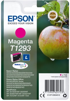 Epson T1293 Tintenpatrone (Apfel) für Stylus BX305F, 7ml DURABrite magenta Epson T1293 Tintenpatrone (Apfel) für Stylus BX305F, 7ml DURABrite magenta
