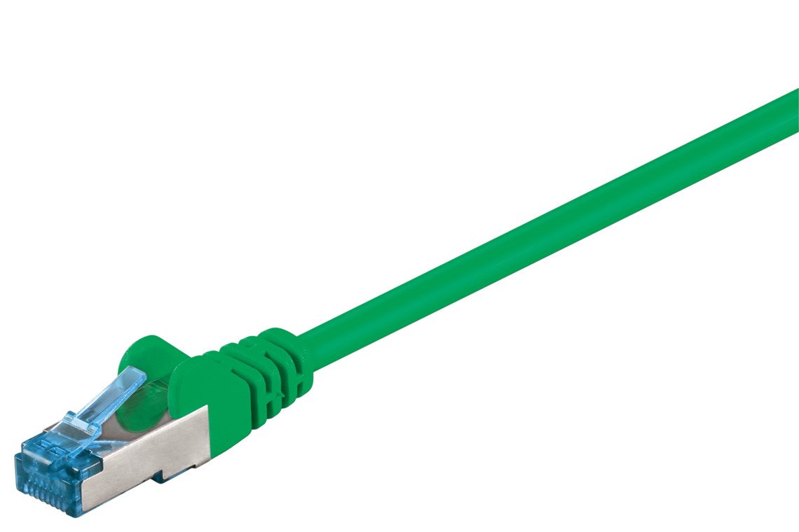 Netzwerk Patchkabel 1m, grün 2xRJ45 Stecker Cat.6A S/FTP PIMF Netzwerk Patchkabel 1m, grün 2xRJ45 Stecker Cat.6A S/FTP PIMF
