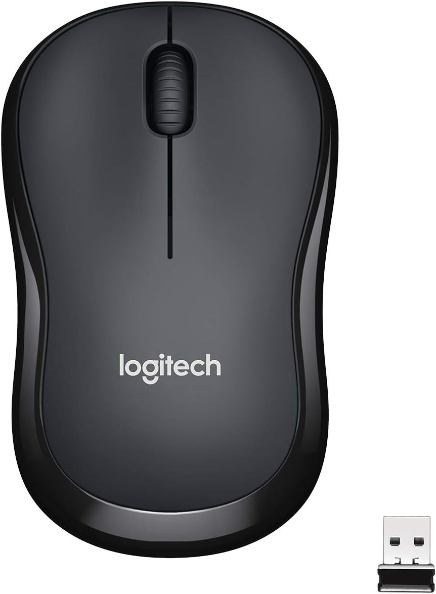 Logitech M220 Wireless Silent Optical Mouse USB Funk, Scrollrad, grau/schwarz Logitech M220 Wireless Silent Optical Mouse USB Funk, Scrollrad, grau/schwarz
