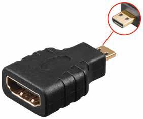 Micro-HDMI - HDMI Adapter 1x Micro-HDMI Stecker / 1x HDMI Buchse Micro-HDMI - HDMI Adapter 1x Micro-HDMI Stecker / 1x HDMI Buchse