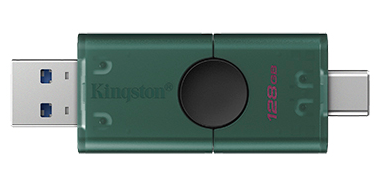 Kingston DataTraveler Duo USB-A+C Stick 128GB USB 3.2 Flash Drive
