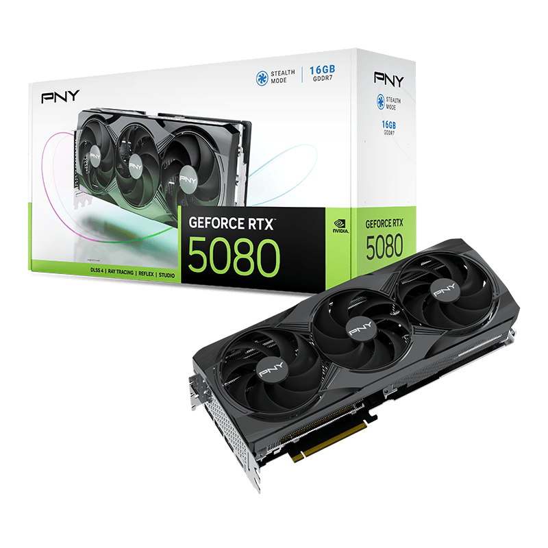 PNY nVidia RTX 5080 Triple Fan 16GB DDR7, HDMI / 3xDP, PCIe 5.0 PNY nVidia RTX 5080 Triple Fan 16GB DDR7, HDMI / 3xDP, PCIe 5.0