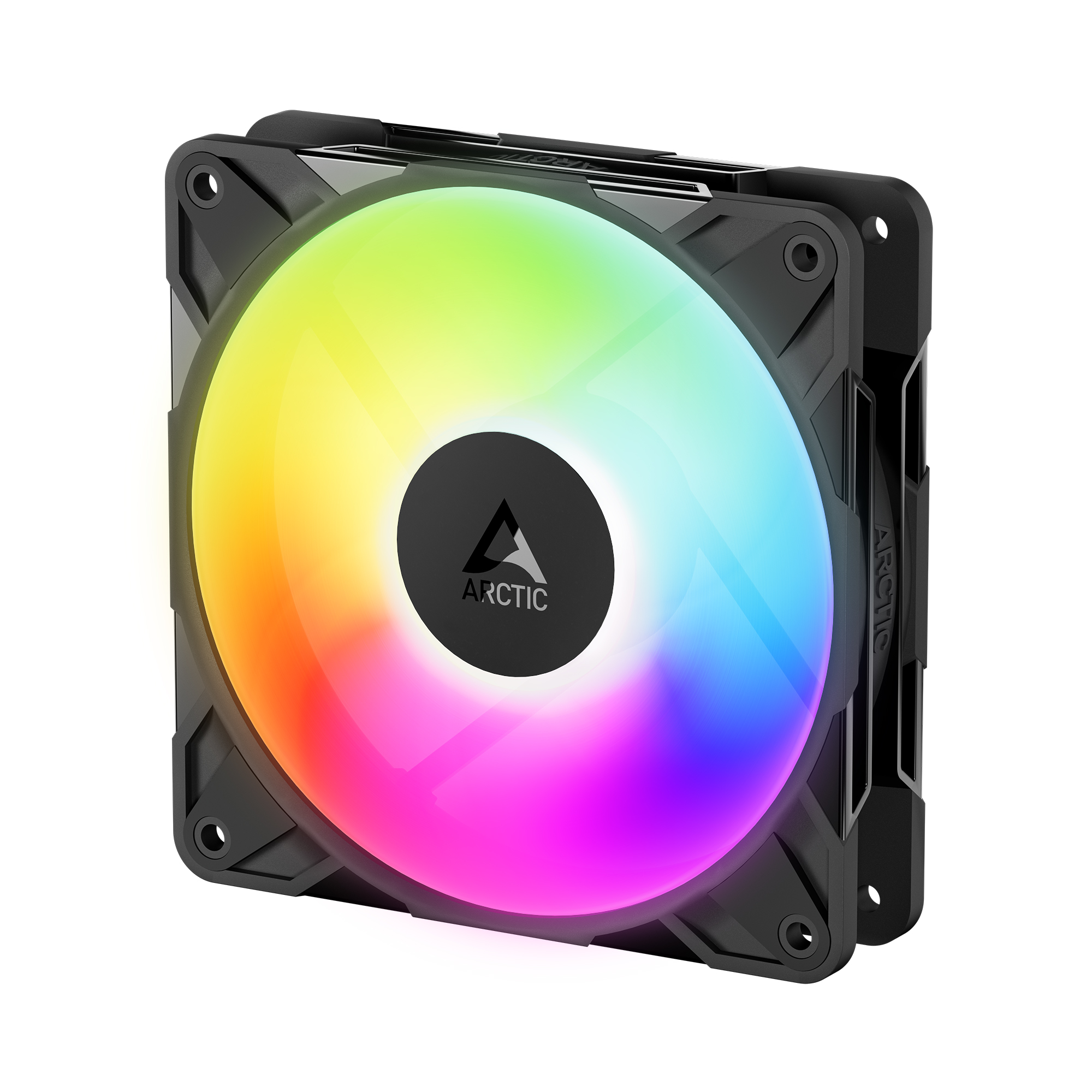 Arctic P12 Pro Reverse A-RGB PC-Lüfter 120x120x25mm 4-pol. PWM-Stecker, schwarz