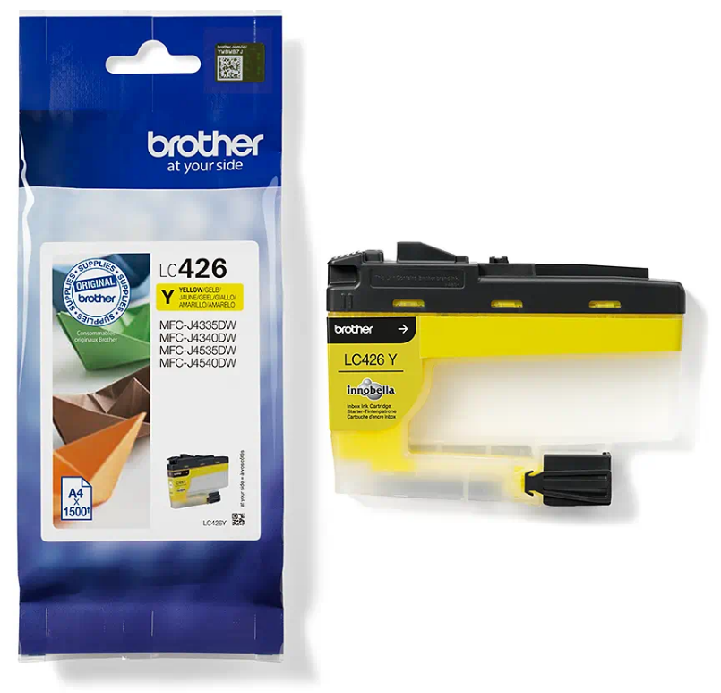 Brother LC-426Y Tintenpatrone für MFC-J4340DW, J4540DW, gelb für 1500 Seiten Brother LC-426Y Tintenpatrone für MFC-J4340DW, J4540DW, gelb für 1500 Seiten