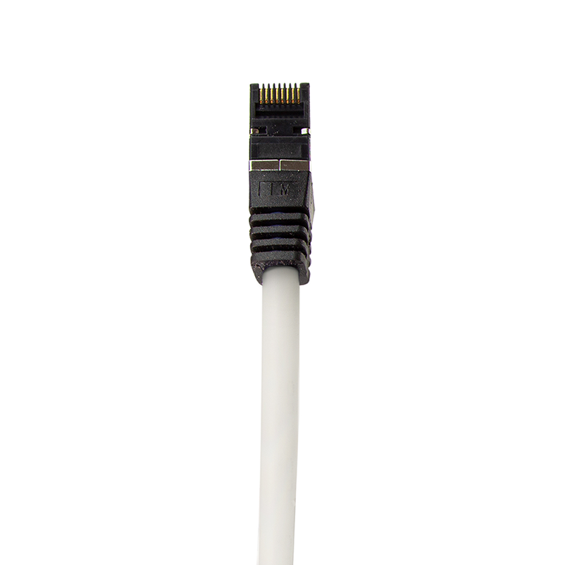 Netzwerk Patchkabel 2m, lichtgrau 2xRJ45 Stecker Cat 8.1 S/FTP PIMF Netzwerk Patchkabel 2m, lichtgrau 2xRJ45 Stecker Cat 8.1 S/FTP PIMF
