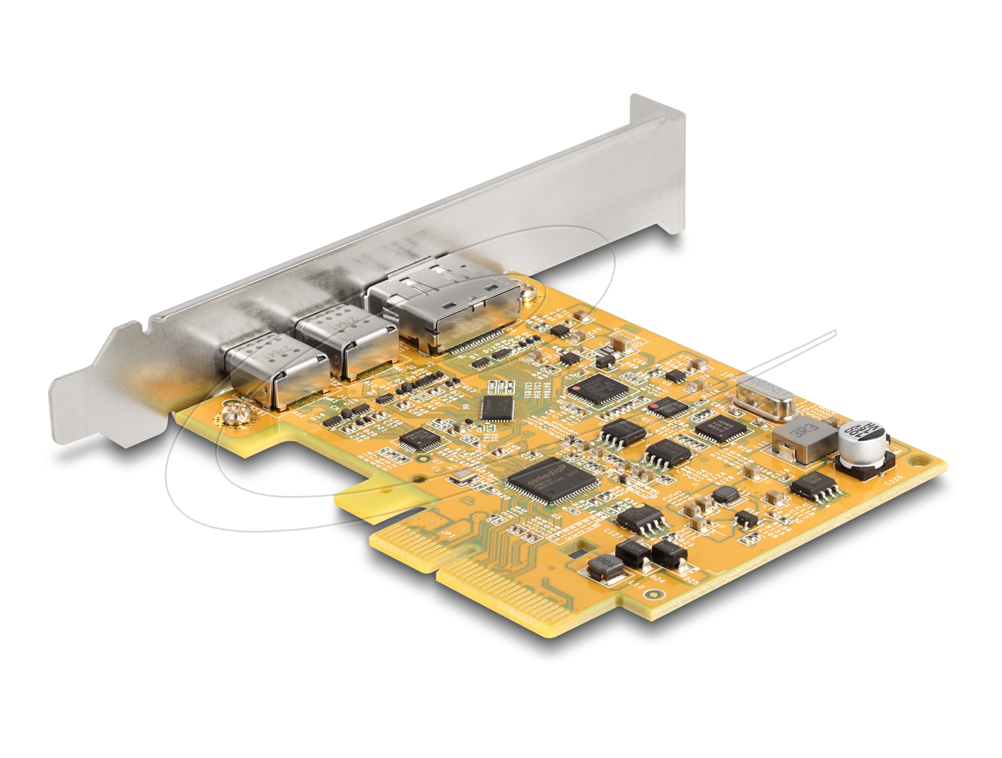 DeLock USB Type-C 10 Gbps Bu + 1 x USB Type-C 10 Gbps (DP Alt Mode) Bu. + DPin Bu., PCIe x4