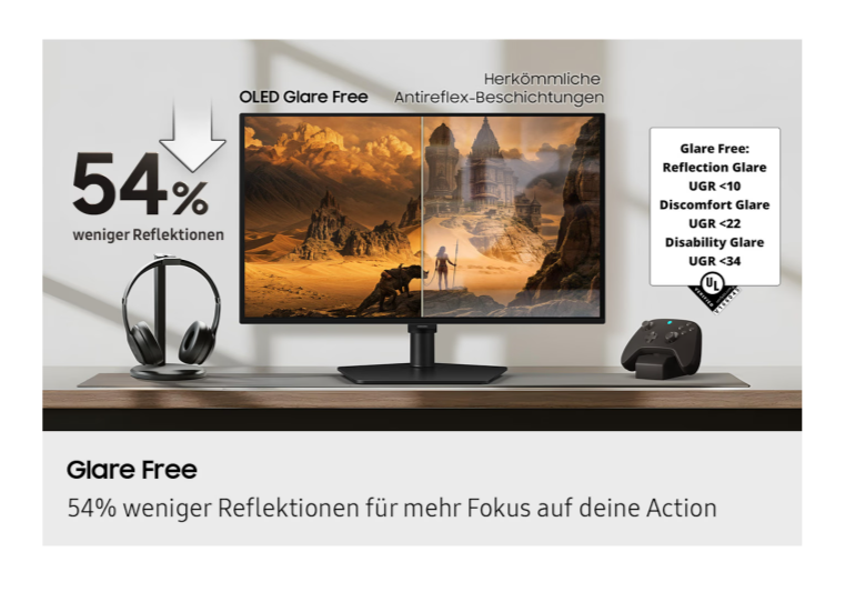 Samsung OLED-Display Odyssey G6 G61SH - 68.6 cm (27") - 2560 x 1440 WQHD / 240Hz