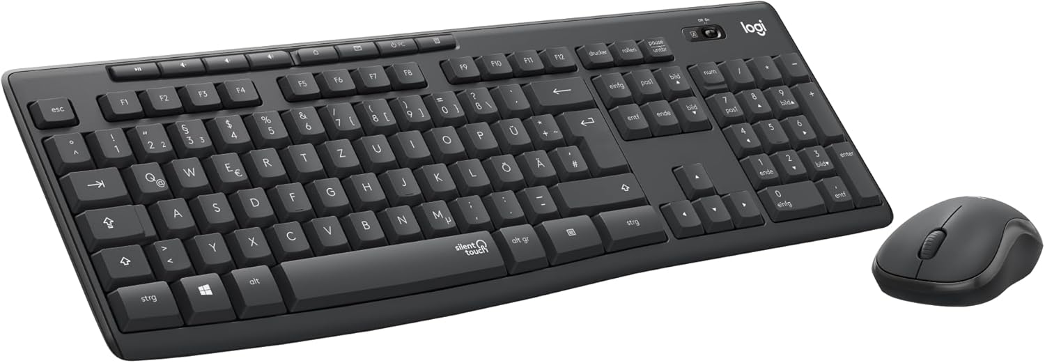 Logitech Wireless Combo MK295 silent Tastatur & Maus USB Funk, deutsch, schwarz Logitech Wireless Combo MK295 silent Tastatur & Maus USB Funk, deutsch, schwarz
