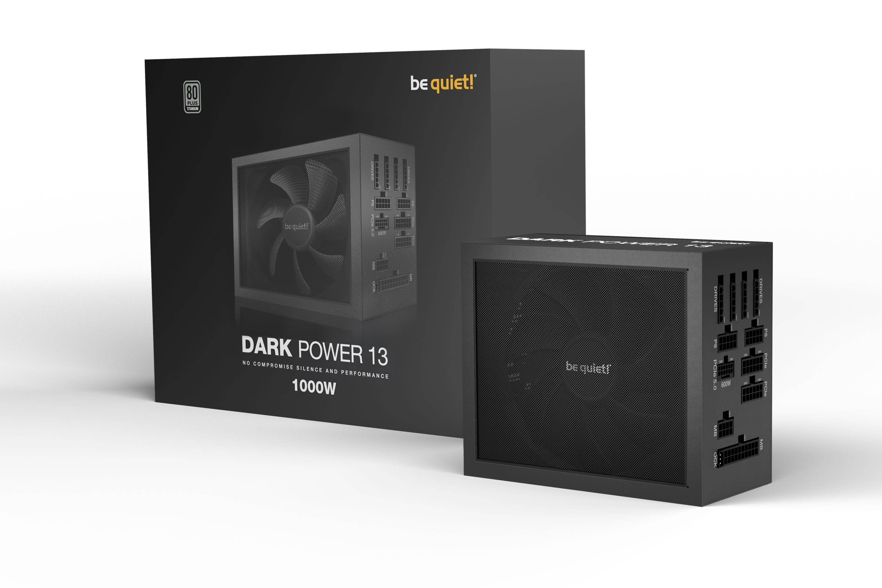 be quiet! Dark Power 13 1000W (80+ Titanium) PC-Netzteil Modular 135mm Silentlüfter ATX 3.0 / PCIe 5.0 be quiet! Dark Power 13 1000W (80+ Titanium) PC-Netzteil Modular 135mm Silentlüfter ATX 3.0 / PCIe 5.0