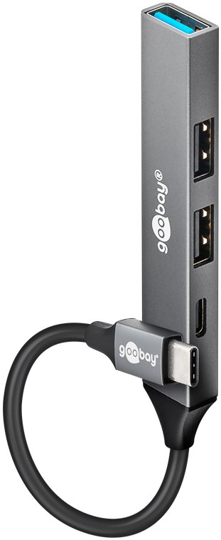 USB C Hub 4-Port - USB 3.2 Typ C-Stecker > 1x 3.0 / 2x 2.0 / 1x C3.0 USB C Hub 4-Port - USB 3.2 Typ C-Stecker > 1x 3.0 / 2x 2.0 / 1x C3.0