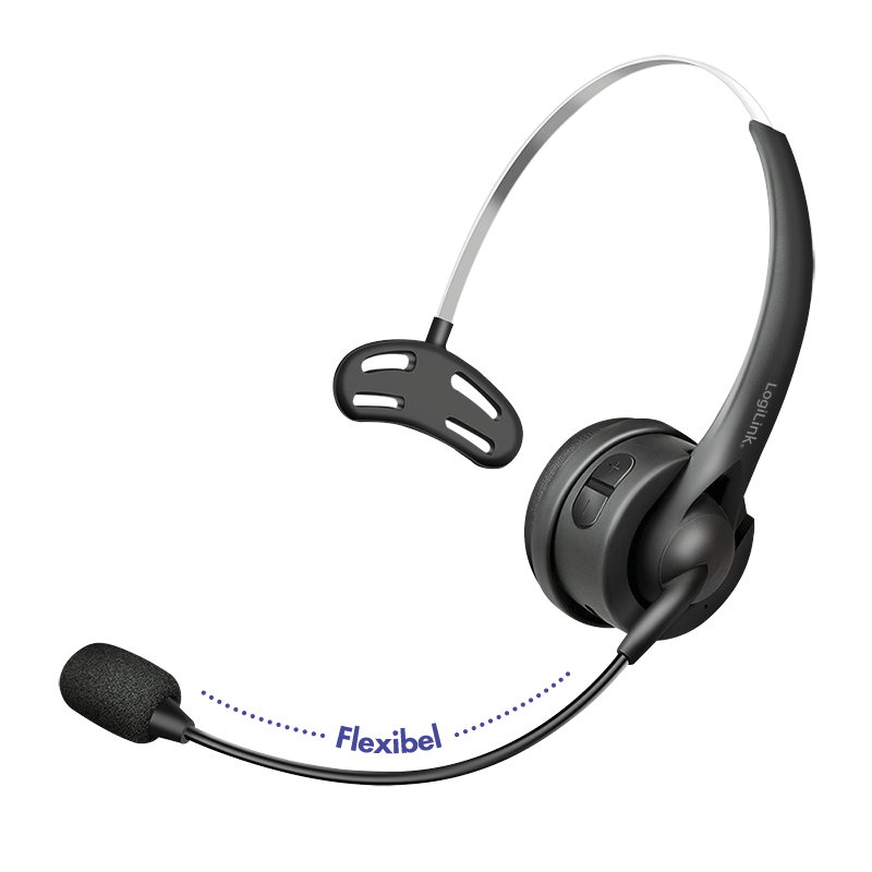Logilink Mono-Headset, BT 6.0 mit flexiblen Microfon
