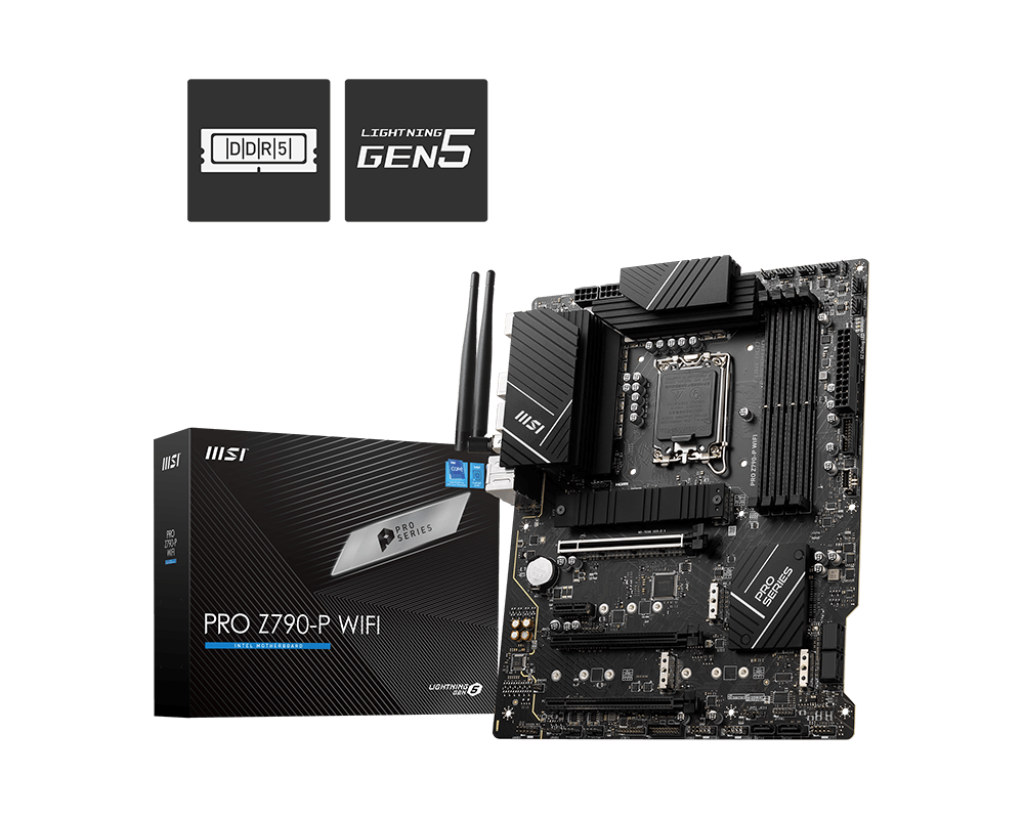 MSI Pro Z790-P WiFi Sockel 1700, 4xDDR5 HDMI / DP / 4x M.2 / ATX MSI Pro Z790-P WiFi Sockel 1700, 4xDDR5 HDMI / DP / 4x M.2 / ATX