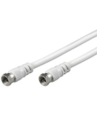 SAT Antennen F-Anschlusskabel F-Stecker / F-Stecker, weiss, 1.5 Meter SAT Antennen F-Anschlusskabel F-Stecker / F-Stecker, weiss, 1.5 Meter