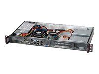 Industrie- (19")-Gehäuse Super Micro SC505-203B 1U/ 1x200W/ 1-4x 3.5"/2.5", Industrie- (19")-Gehäuse Super Micro SC505-203B 1U/ 1x200W/ 1-4x 3.5"/2.5",