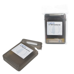 LogiLink Festplatten Schutz-Box für 3,5 HDDs, schwarz LogiLink Festplatten Schutz-Box für 3,5 HDDs, schwarz