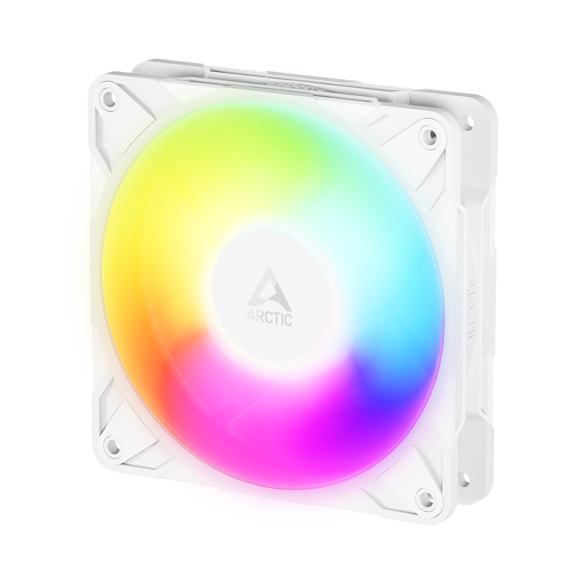 Arctic P12 Pro Reverse A-RGB PC-Lüfter 120x120x25mm 4-pol. PWM-Stecker, weiß