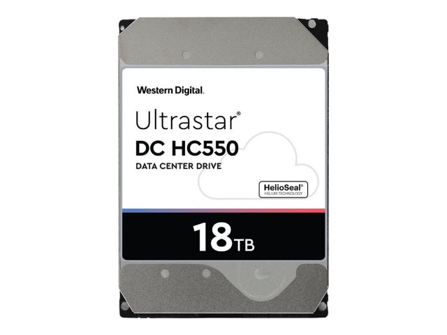 WD Ultrastar DC HC550 Festplatte 7K6 HUH721818ALE6L4 18TB HDD SATA 6Gb/s 512MB Cache 24x7 WD Ultrastar DC HC550 Festplatte 7K6 HUH721818ALE6L4 18TB HDD SATA 6Gb/s 512MB Cache 24x7