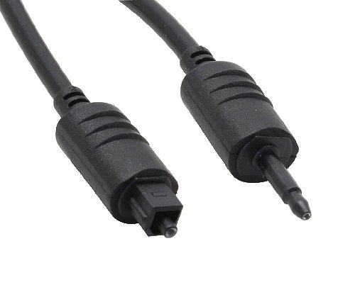 Multimedia optisches Audio-Kabel 2 Meter 1x Toslink-Stecker / 1x Optical 3.5mm Stecker, Lichtwellenleiter Multimedia optisches Audio-Kabel 2 Meter 1x Toslink-Stecker / 1x Optical 3.5mm Stecker, Lichtwellenleiter