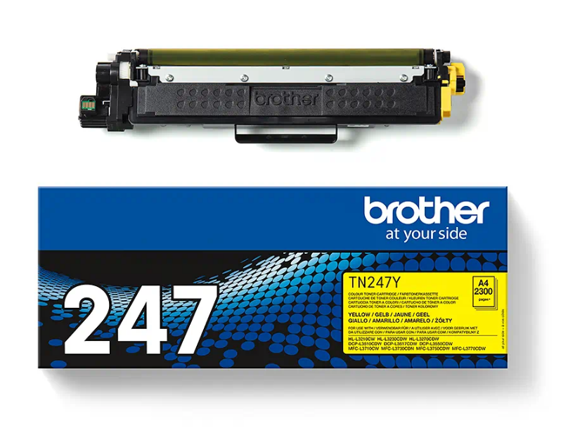 Brother Toner TN247Y für HL-L3230, DCP-L3510, MFC-L3730, 2300 Seiten, gelb Brother Toner TN247Y für HL-L3230, DCP-L3510, MFC-L3730, 2300 Seiten, gelb