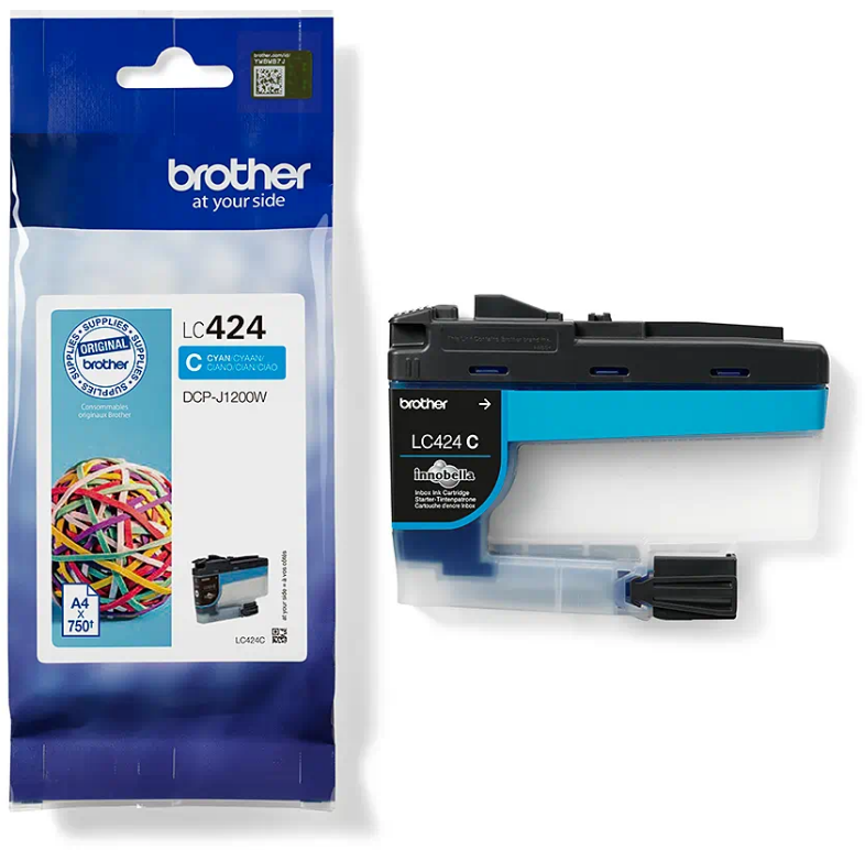 Brother LC-424C Tintenpatrone für DCP-J1200W, cyan - 750 Seiten Brother LC-424C Tintenpatrone für DCP-J1200W, cyan - 750 Seiten