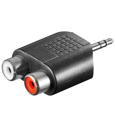Multimedia Adapter Audio 1x Klinken-Stecker 3.5mm stereo / 2x Cinch-Buchse Multimedia Adapter Audio 1x Klinken-Stecker 3.5mm stereo / 2x Cinch-Buchse