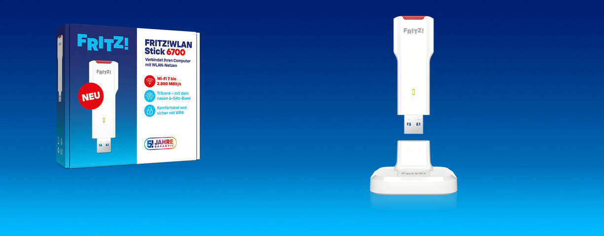 Fritz!WLAN Stick 6700 (Wi-Fi 7) Tribant WLAN-Stick