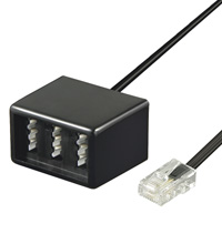 RJ45/3xTAE Kabeladapter RJ45-Stecker 3xTAE/NFF-Buchse RJ45/3xTAE Kabeladapter RJ45-Stecker 3xTAE/NFF-Buchse