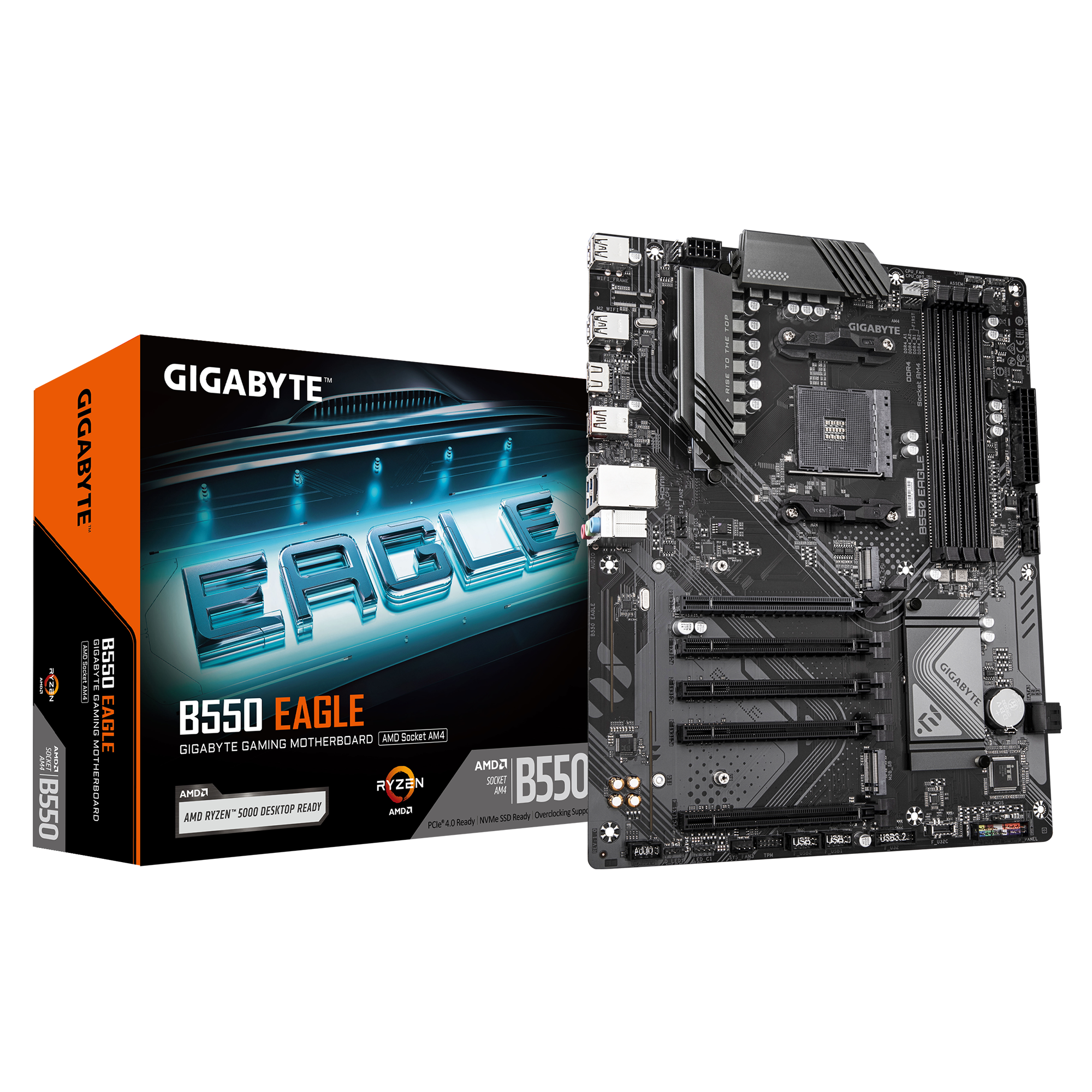 Gigabyte B550 Eagle   Sockel AM4, 4xDDR4  HDMI / DP / M.2, ATX