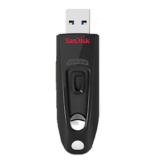 Sandisk Cruzer Ultra USB-Stick 64GB USB 3.0 schwarz 130MB/s