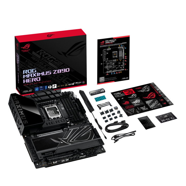 ASUS ROG Maximus Z890 Hero WiFi Sockel 1851, 4xDDR5  HDMI / 2xTB / 6xM.2 / ATX