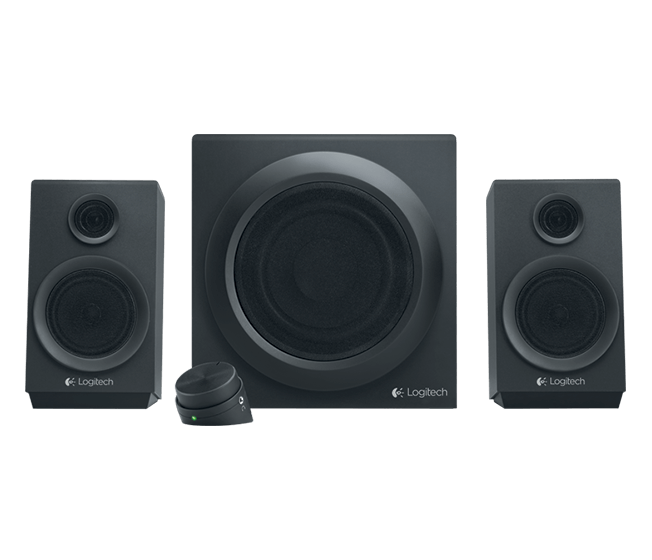 Logitech Z333 2.1 Aktiv-Lautsprechersystem Subw/2xSat, schwarz Logitech Z333 2.1 Aktiv-Lautsprechersystem Subw/2xSat, schwarz