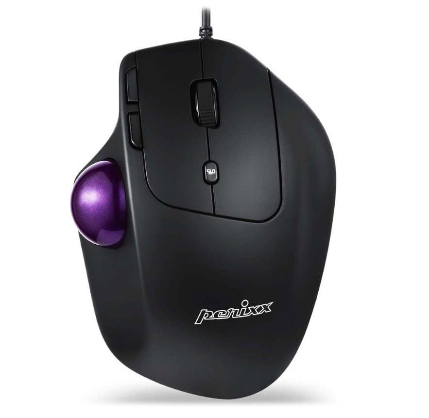 Perixx PERIMICE-520, kabelgebundene ergonomische Trackball Maus, schwarz Perixx PERIMICE-520, kabelgebundene ergonomische Trackball Maus, schwarz