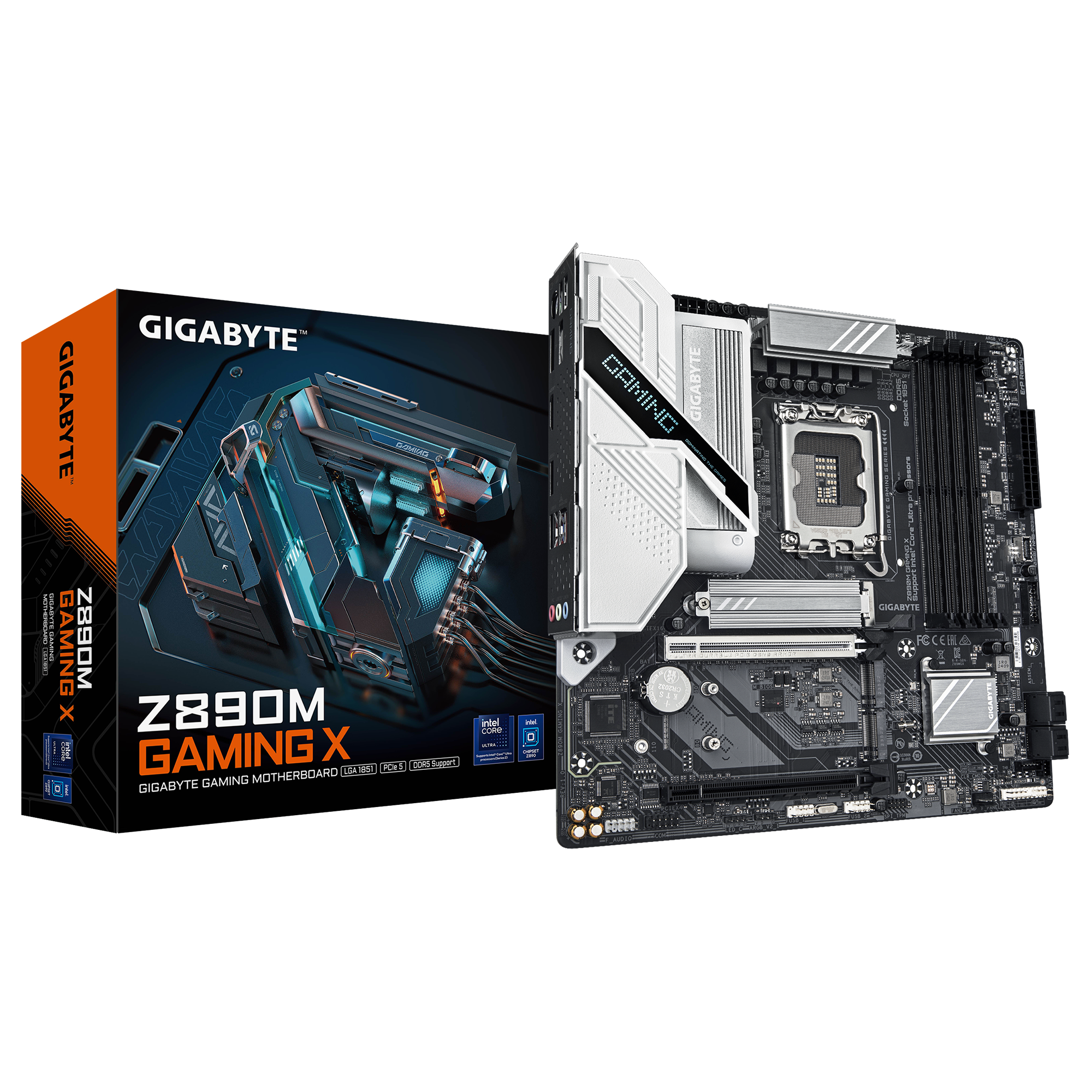 Gigabyte Z890M Gaming X Sockel 1851, 4xDDR5 HDMI / 2xDP / 3x M.2 / mATX Gigabyte Z890M Gaming X Sockel 1851, 4xDDR5 HDMI / 2xDP / 3x M.2 / mATX