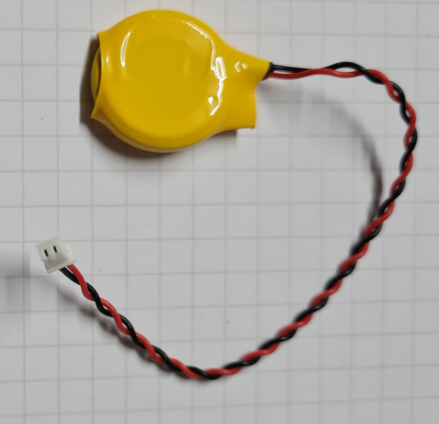 CMOS/BIOS-Batterie  CR2032 mit Anschlusskabel, Lithium, 3V