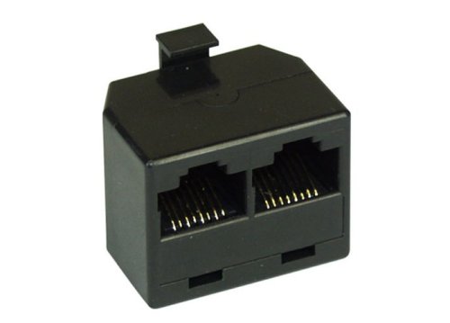 ISDN-Adapter Verteiler  1x RJ45 Stecker / 2x RJ-45 Buchse 8P8C