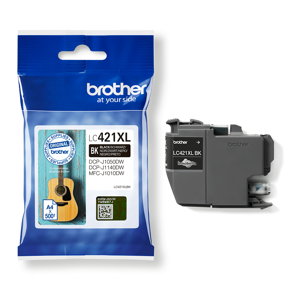 Brother LC-421XLBK Tintenpatrone für DCP-J1050DW, MFC-J1010DW, DCP-J1140DW, schwarz - 500 Seiten Brother LC-421XLBK Tintenpatrone für DCP-J1050DW, MFC-J1010DW, DCP-J1140DW, schwarz - 500 Seiten
