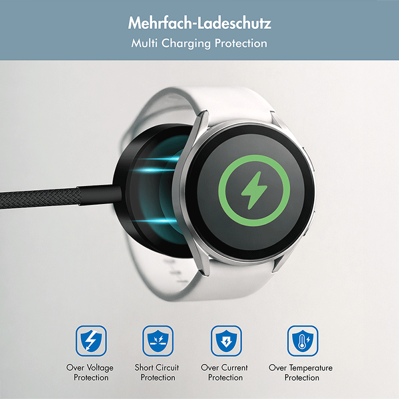 Logilink Wireless charger for Samsung watch, black, 1 m