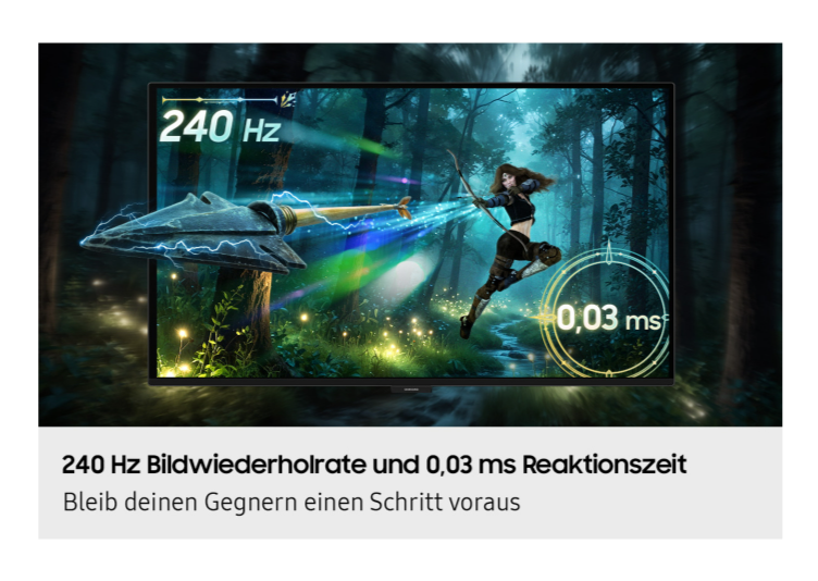Samsung OLED-Display Odyssey G6 G61SH - 68.6 cm (27") - 2560 x 1440 WQHD / 240Hz
