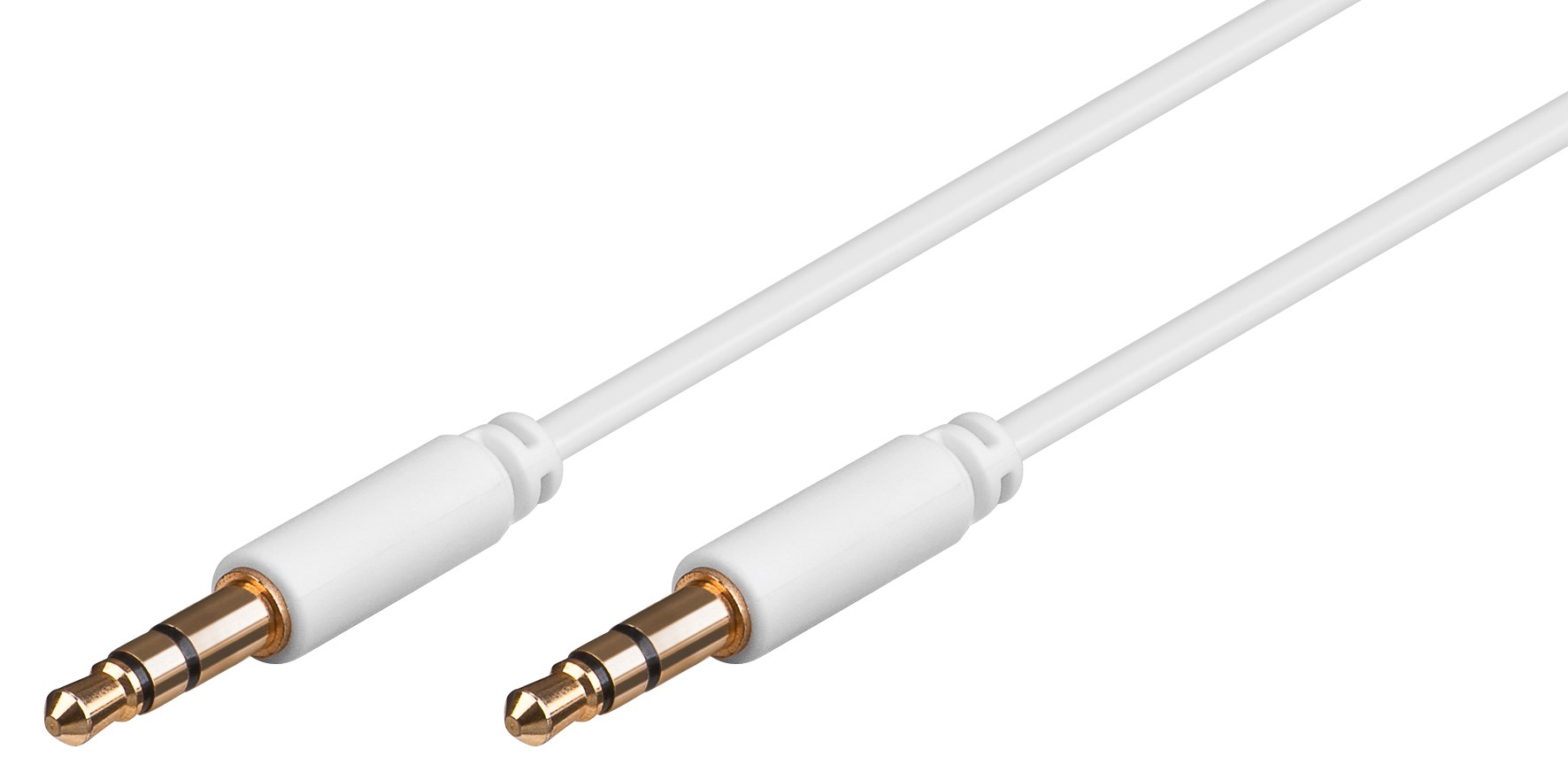 Multimedia Kabel Audio 3 Meter 2x Klinken-Stecker 3.5mm stereo, weiss Multimedia Kabel Audio 3 Meter 2x Klinken-Stecker 3.5mm stereo, weiss