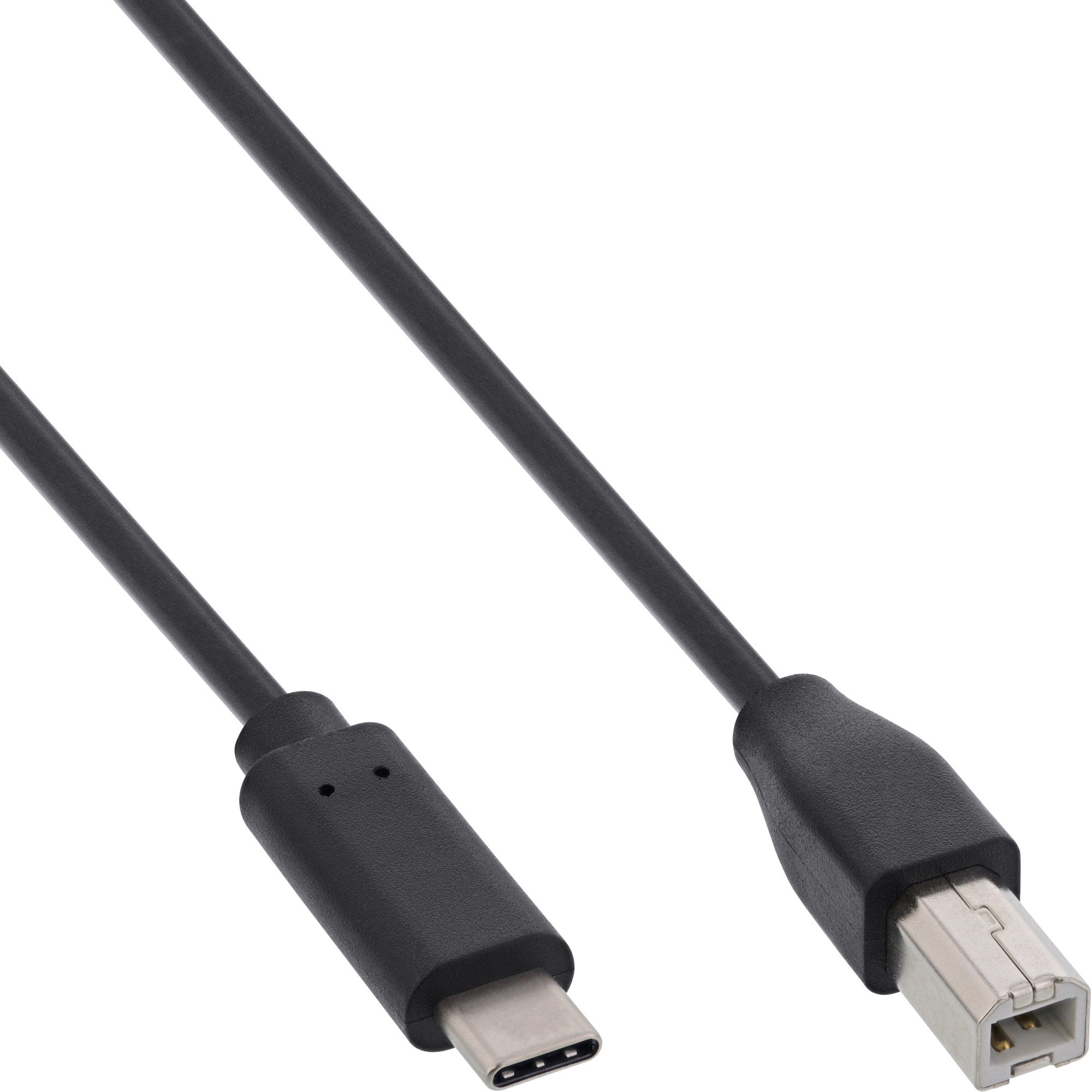 USB C/B Kabel 0,5 M. - USB Typ C-Stecker > USB 2.0 B-Stecker, schwarz USB C/B Kabel 0,5 M. - USB Typ C-Stecker > USB 2.0 B-Stecker, schwarz