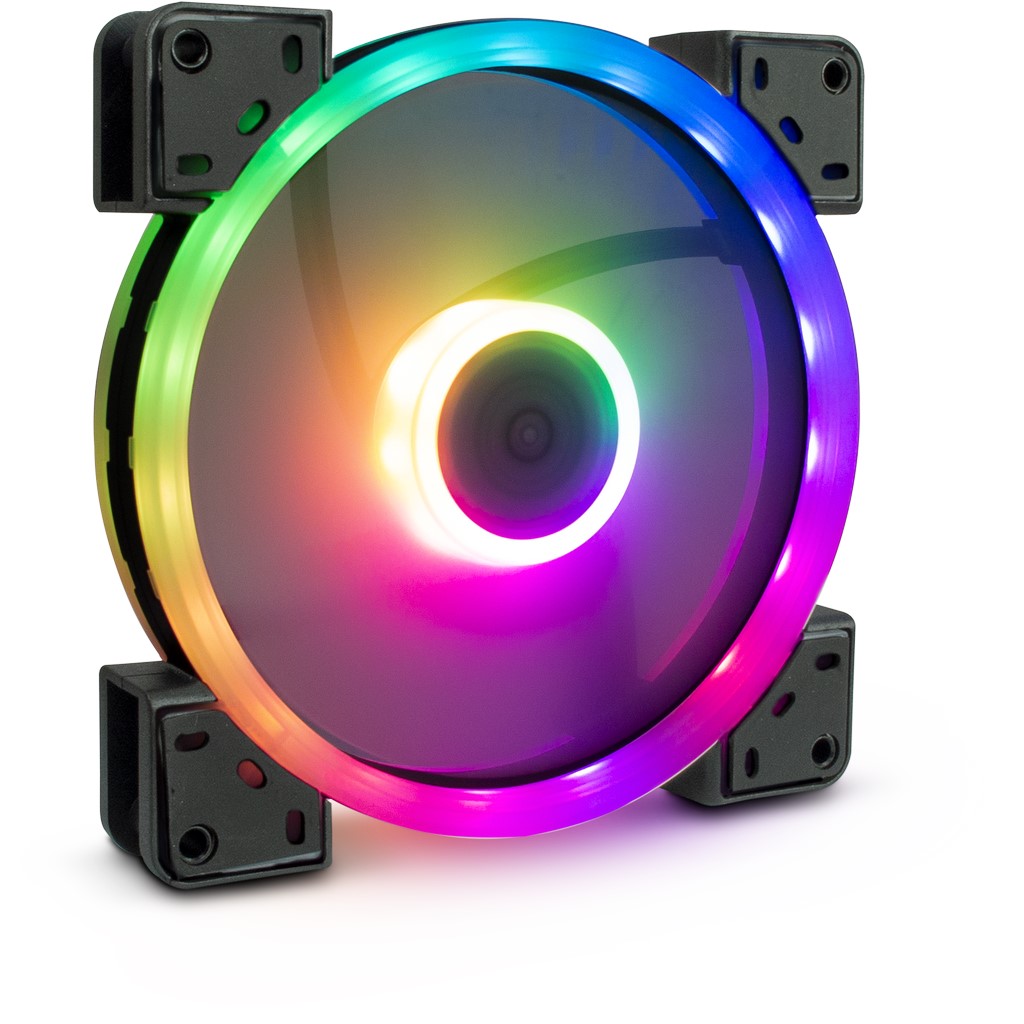 Argus RS-141 RGB Lüfter 4Pin PWM 140x140x25 mm Argus RS-141 RGB Lüfter 4Pin PWM 140x140x25 mm
