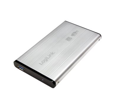 LogiLink  USB 3.0 Gehäuse für 2.5" SATA HDD's, Aluminium, silber