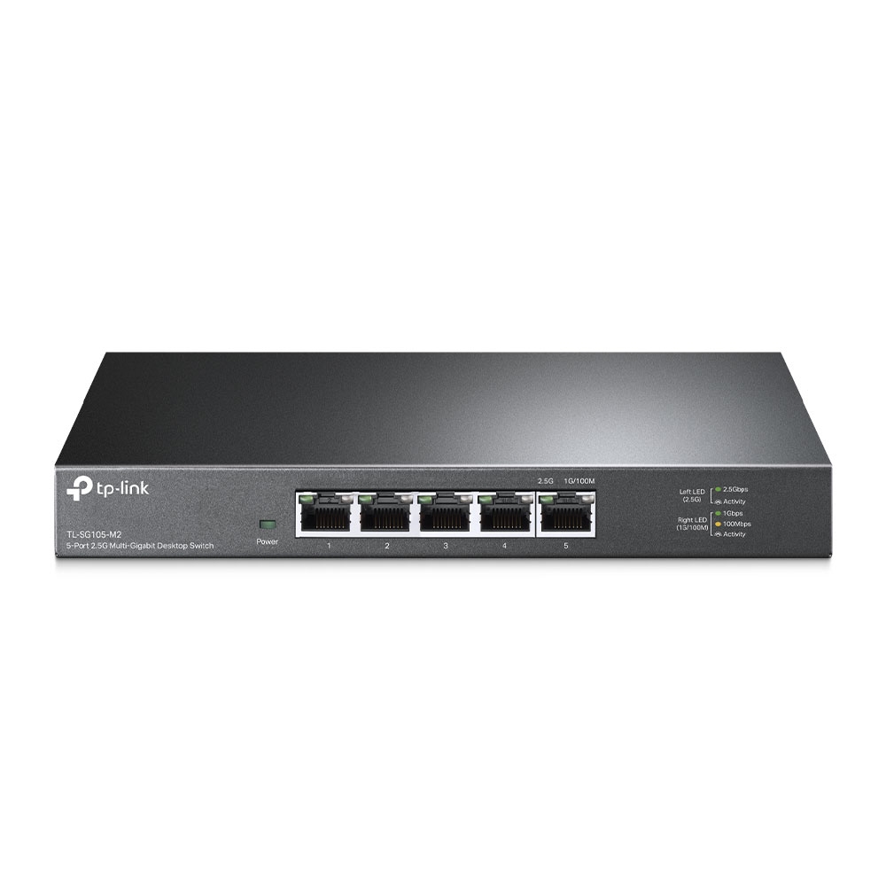 TP-Link TL-SG105-M2 Gigabit Switch 5-Port 100MB / 1G / 2,5 Gbps Desktop TP-Link TL-SG105-M2 Gigabit Switch 5-Port 100MB / 1G / 2,5 Gbps Desktop
