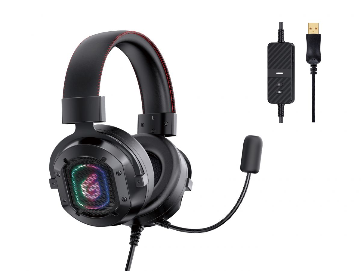 Conceptronic ATHAN02B Gaming Headset 7.1 USB, 2,2m Kabel Conceptronic ATHAN02B Gaming Headset 7.1 USB, 2,2m Kabel