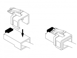 DELOCK Netzwerk RJ45 Reparatur Clip 2 Stück, gelb DELOCK Netzwerk RJ45 Reparatur Clip 2 Stück, gelb