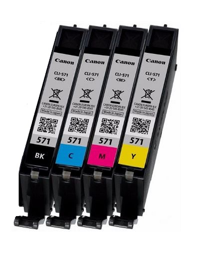 Canon CLI-571 Multipack Tintenpatronen je 7ml für MG5750, MG6850 schwarz cyan magenta gelb Canon CLI-571 Multipack Tintenpatronen je 7ml für MG5750, MG6850 schwarz cyan magenta gelb